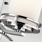 Hendrik Polished Chrome Opal Glass LED Bathroom Wall Light