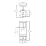 Hendrik Polished Chrome Opal Glass LED Bathroom Wall Light