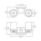 Hendrik Polished Chrome Dual LED Bathroom Wall Sconce