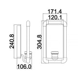 Industrial Style Black and Brass Pipe-Inspired Wall Sconce