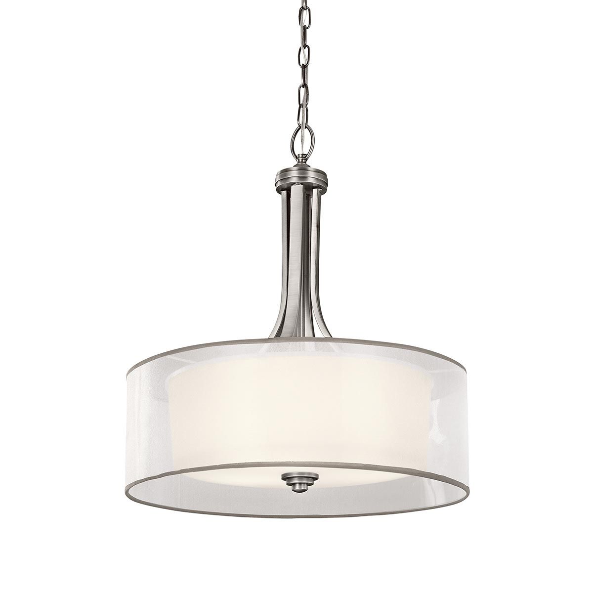 Elegant Lacey 4-Light Pendant in Antique Pewter