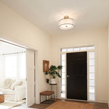 Lacey 4-Light Antique Pewter Semi-Flush Mount Fixture