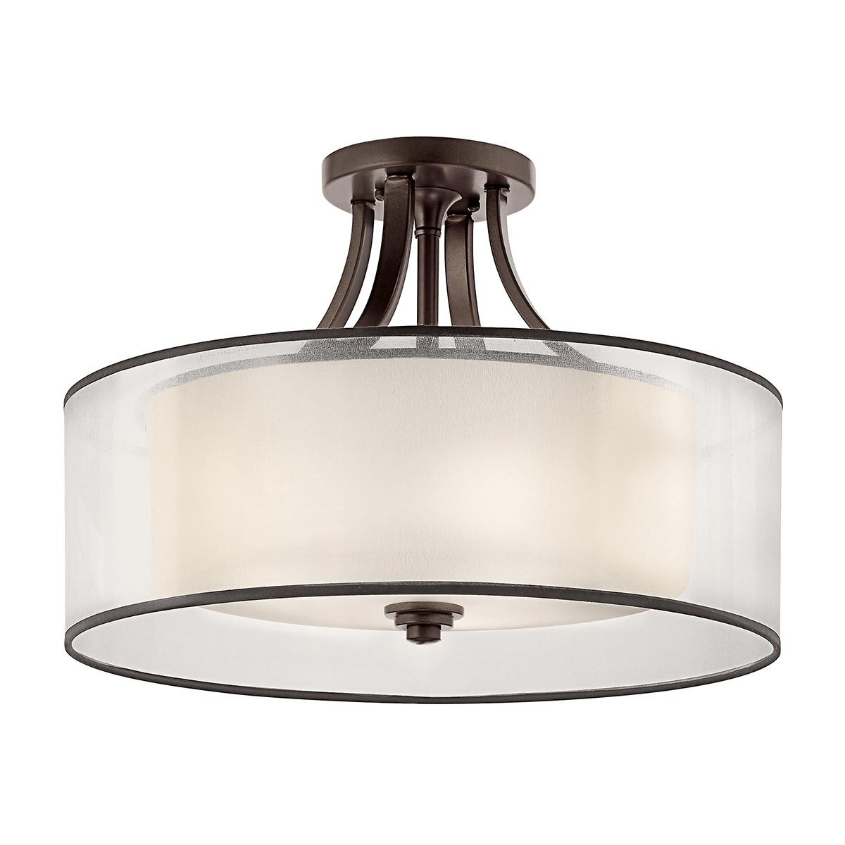 Lacey 4-Light Semi-Flush Mount - Elegant Mission Bronze Finish
