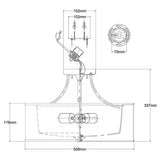 Lacey 4-Light Semi-Flush Mount - Elegant Mission Bronze Finish