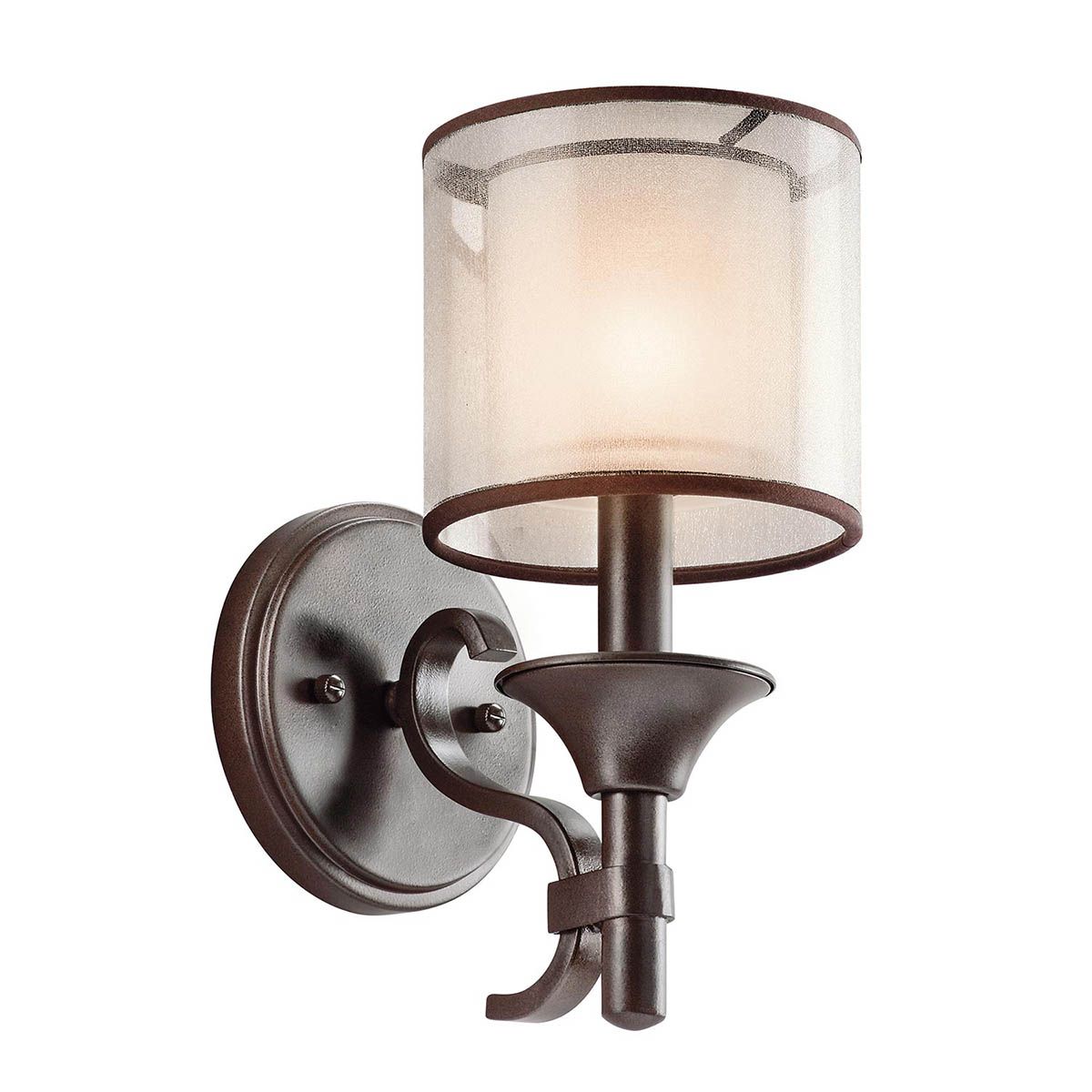 Elegant Vintage-Style Bronze Wall Sconce