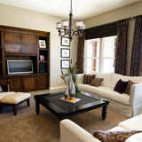 Elegant Lacey Bronze Chandelier with Candle-Style Shades