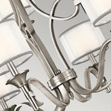 Elegant Lacey 9-Light Chandelier in Antique Pewter Finish