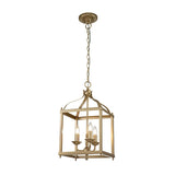 Larkin Trio Light Pendant in Antique Brass Finish