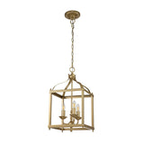 Larkin Trio Light Pendant in Antique Brass Finish