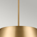 Luella 3lt Duo-Mount Pendant Brushed Natural Brass