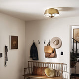 Luella 3lt Duo-Mount Pendant Brushed Natural Brass