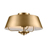 Luella 3lt Duo-Mount Pendant Brushed Natural Brass