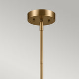 Luella 4lt Duo-Mount Pendant Black & Brass