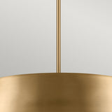 Luella 4lt Duo-Mount Pendant Brushed Natural Brass