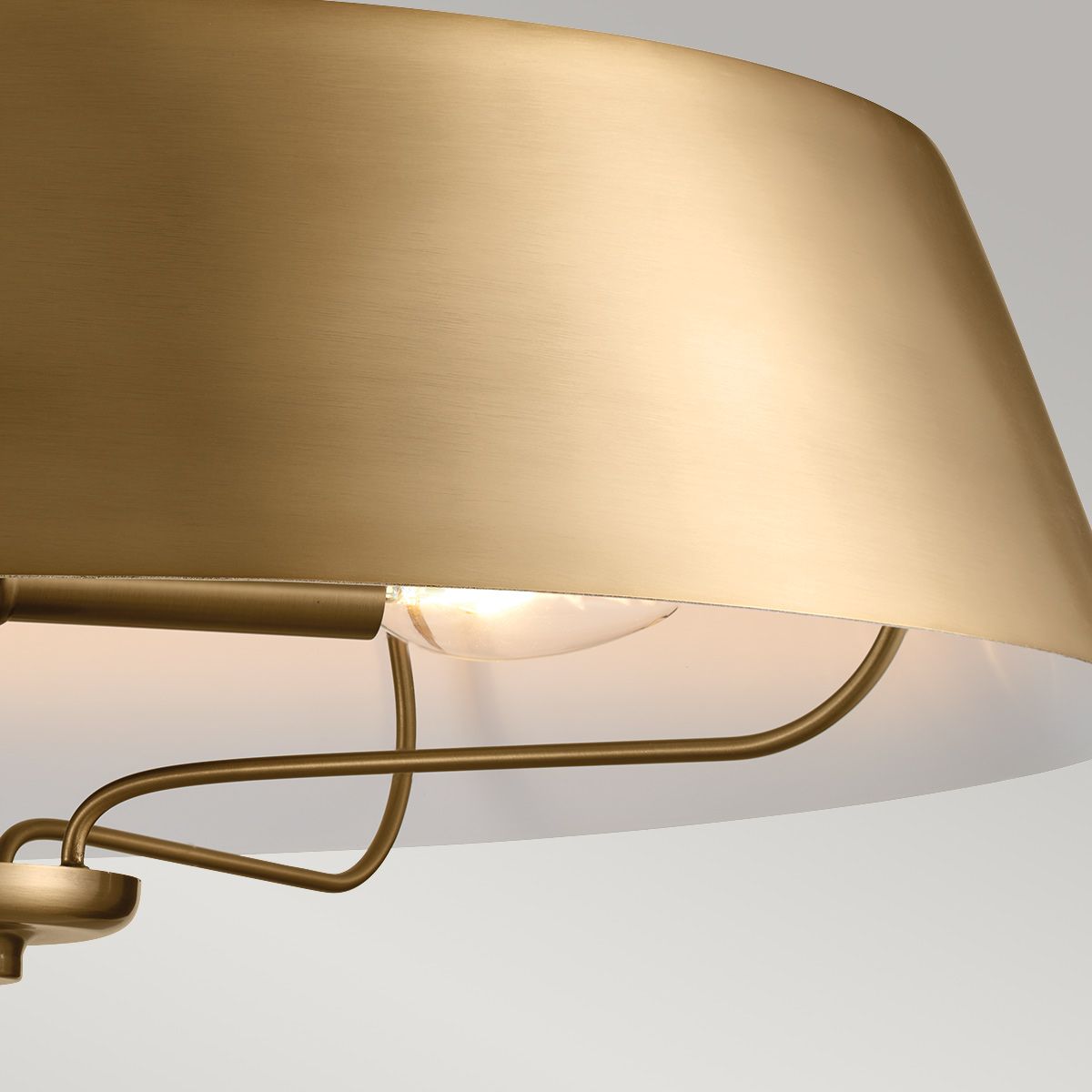 Luella 4lt Duo-Mount Pendant Brushed Natural Brass