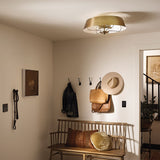 Luella 4lt Duo-Mount Pendant Brushed Natural Brass