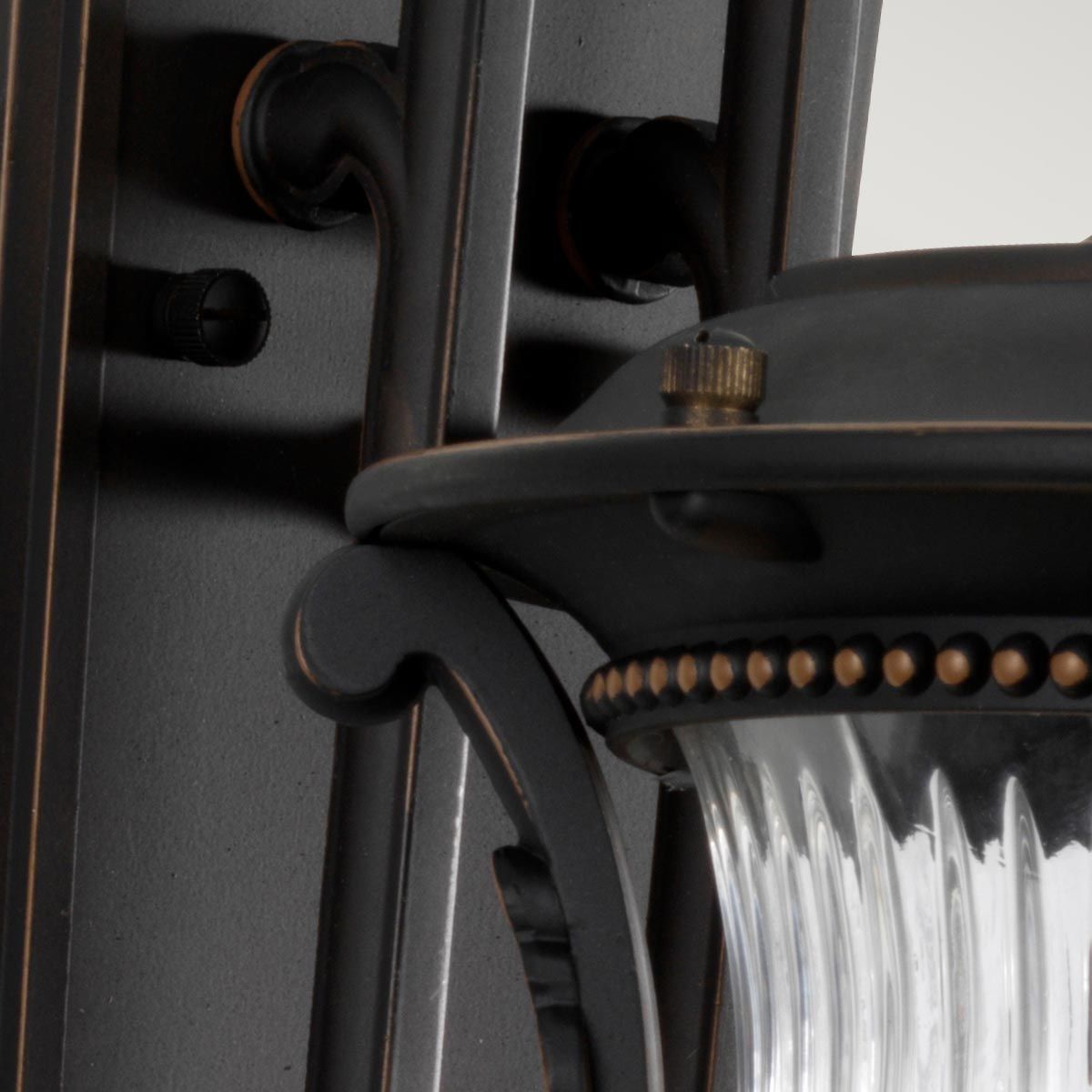 Elegant Luverne Bronze Outdoor Victorian Wall Lantern