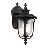 Elegant Luverne French Victorian Outdoor Bronze Wall Lantern