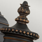 Elegant Luverne French Victorian Outdoor Bronze Wall Lantern