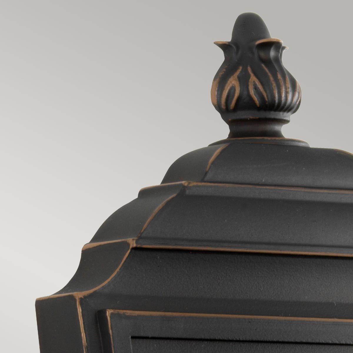 Elegant Luverne French Victorian Outdoor Bronze Wall Lantern