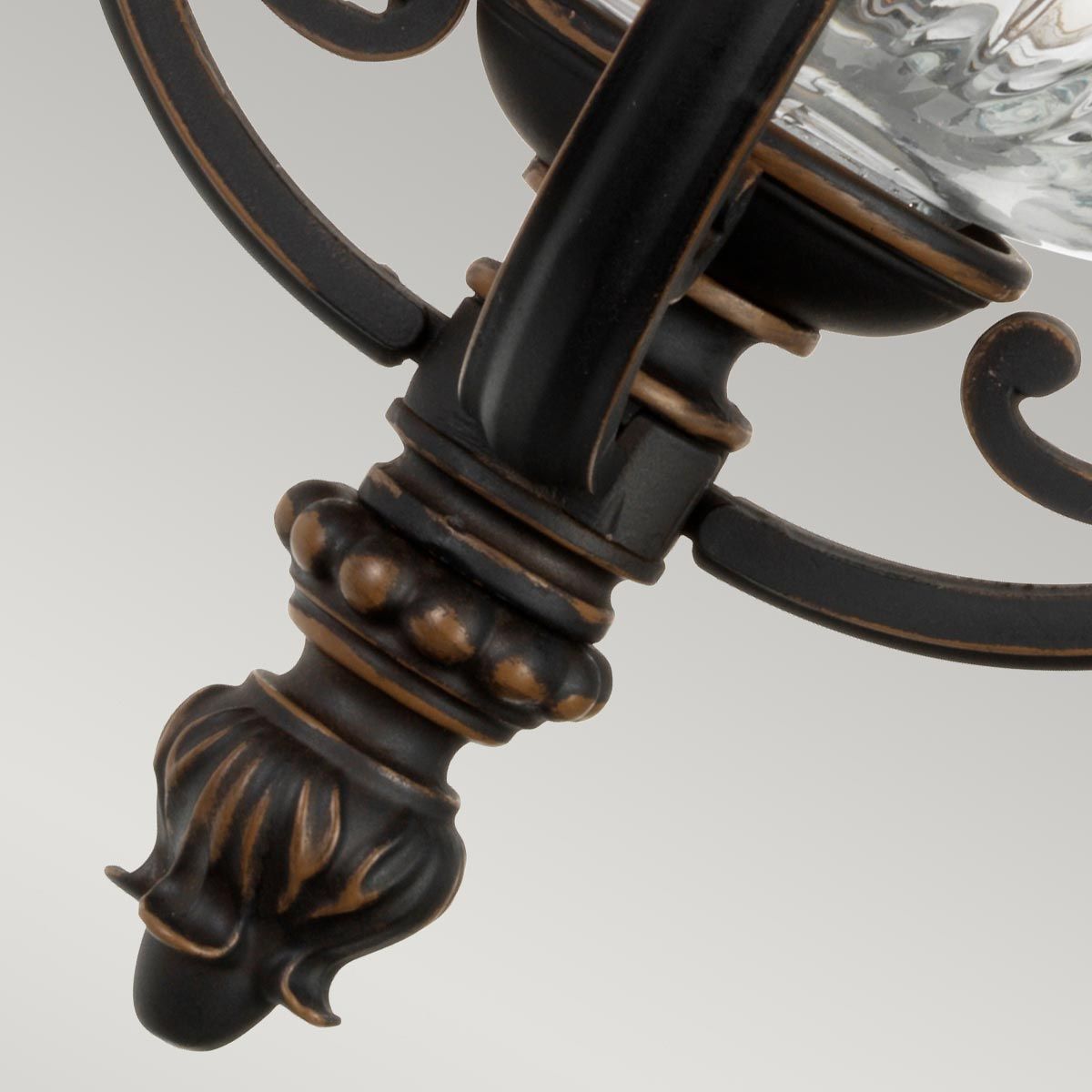 Elegant Luverne French Victorian Outdoor Bronze Wall Lantern