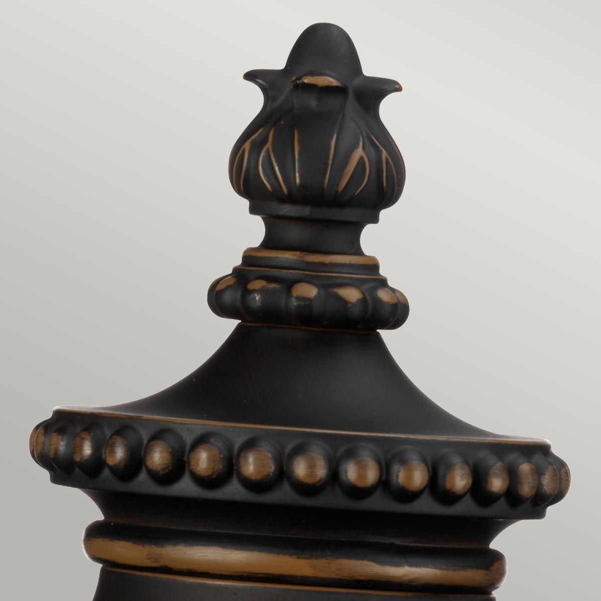 Luverne Victorian Bronze Garden Pedestal Lantern