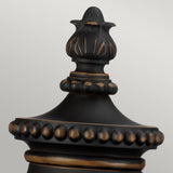 Luverne Victorian Bronze Garden Pedestal Lantern