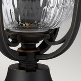 Luverne Victorian Bronze Garden Pedestal Lantern