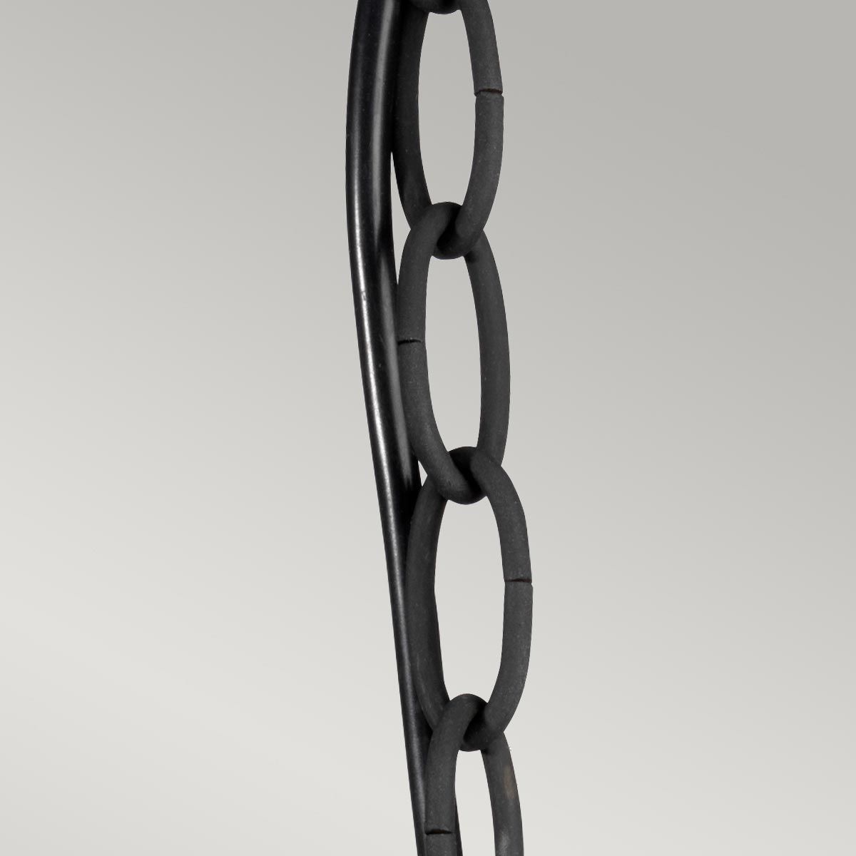 Luverne French Victorian Bronze Lantern with Ribbed Glass