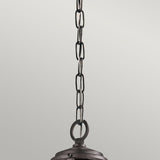 Lyndon Architectural Bronze Seeded Glass Pendant Light