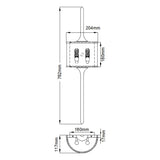 Timeless Elegance: Mona 2-Light Classic Pewter Wall Sconce