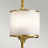 Mona Mid-Century Inspired Natural Brass Wall Light - 2 Light LED Fixture