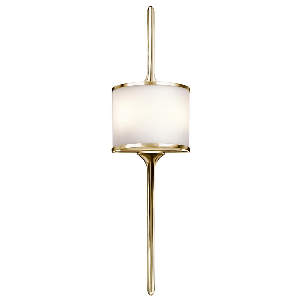 Mona 2-Light Wall Fixture in Polished Brass