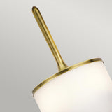 Mona Dual Arm Natural Brass Wall Sconce with Mid-Century Elegance