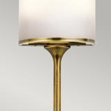 Mona Dual Arm Natural Brass Wall Sconce with Mid-Century Elegance