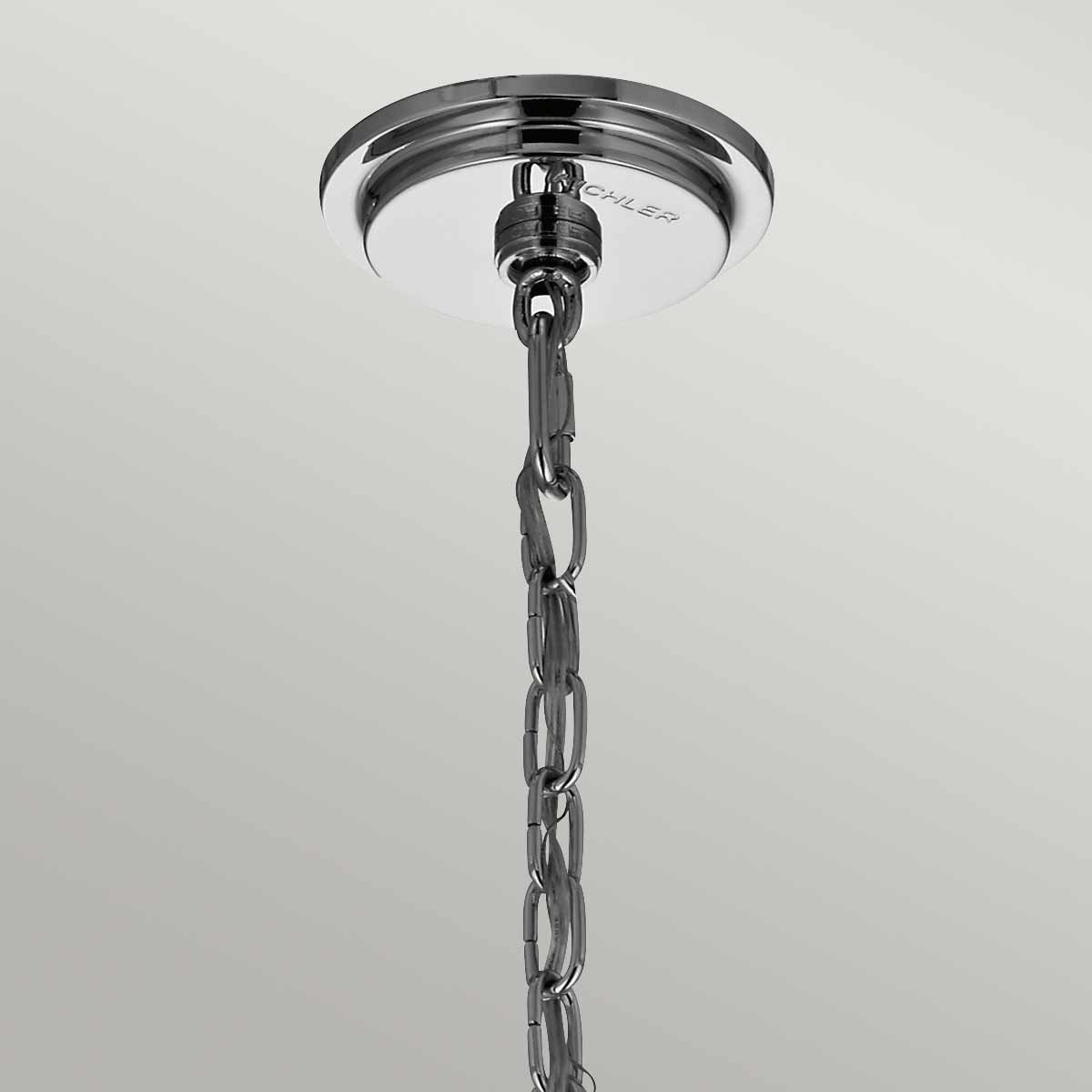 Piper Elegant Chrome Crystal Chandelier with Six Lights