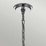 Piper Elegant Chrome Crystal Chandelier with Six Lights