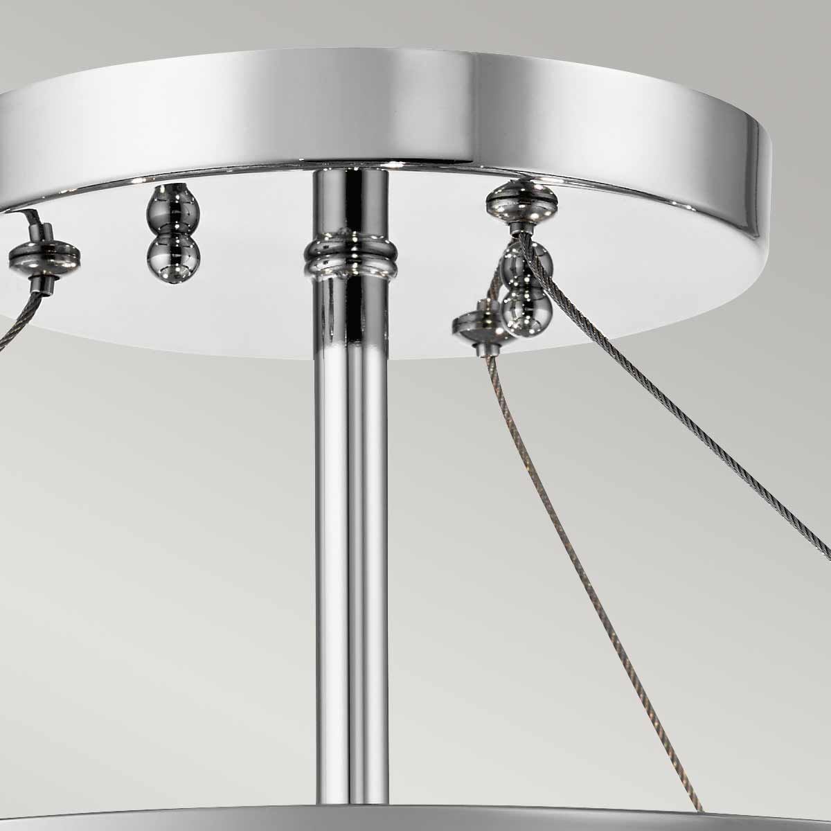 Radiant Elegance: Piper 3 Light Crystal Semi-flush Chandelier