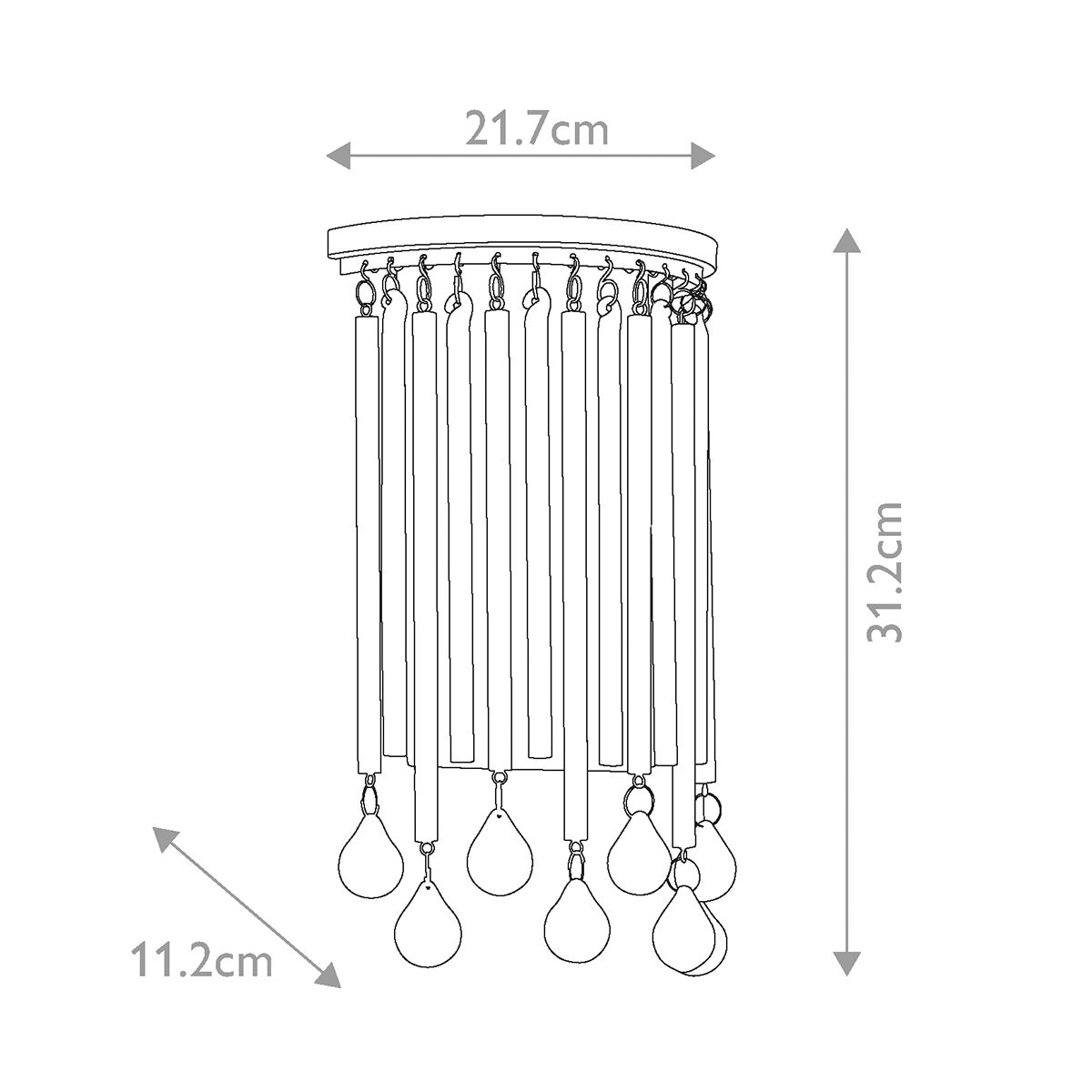 Luminous Elegance: Piper 2 Light Chrome Wall Fixture
