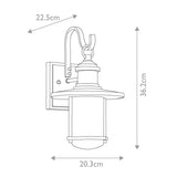 Rustic Seaside-Charm Medium Wall Lantern
