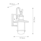 Rustic Seaside Wall Lantern