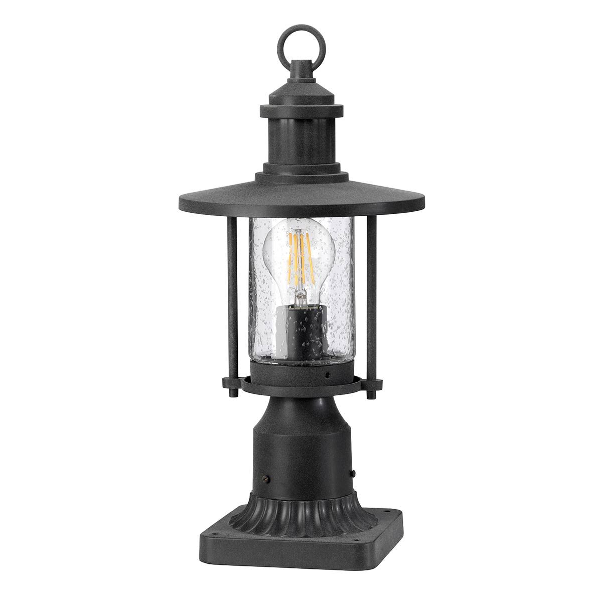 Riverwood Vintage-Style 8 Rustic Pedestal Lantern