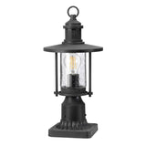 Riverwood Vintage-Style 8 Rustic Pedestal Lantern