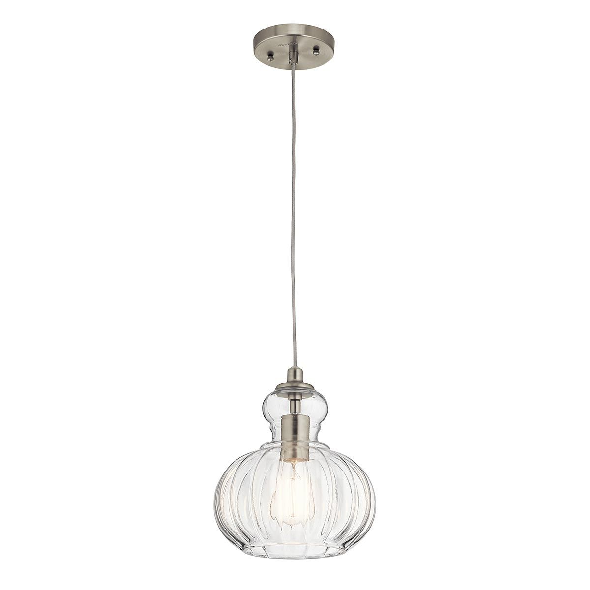 Retro Riviera Brushed Nickel Pendant Light