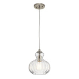 Retro Riviera Brushed Nickel Pendant Light