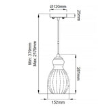Riviera Vintage-Inspired Brushed Nickel Pendant Light