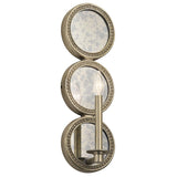 Rosalie Sterling Gold Wall Sconce - Elegant Single Light Fixture