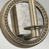 Rosalie Sterling Gold Wall Sconce - Elegant Single Light Fixture