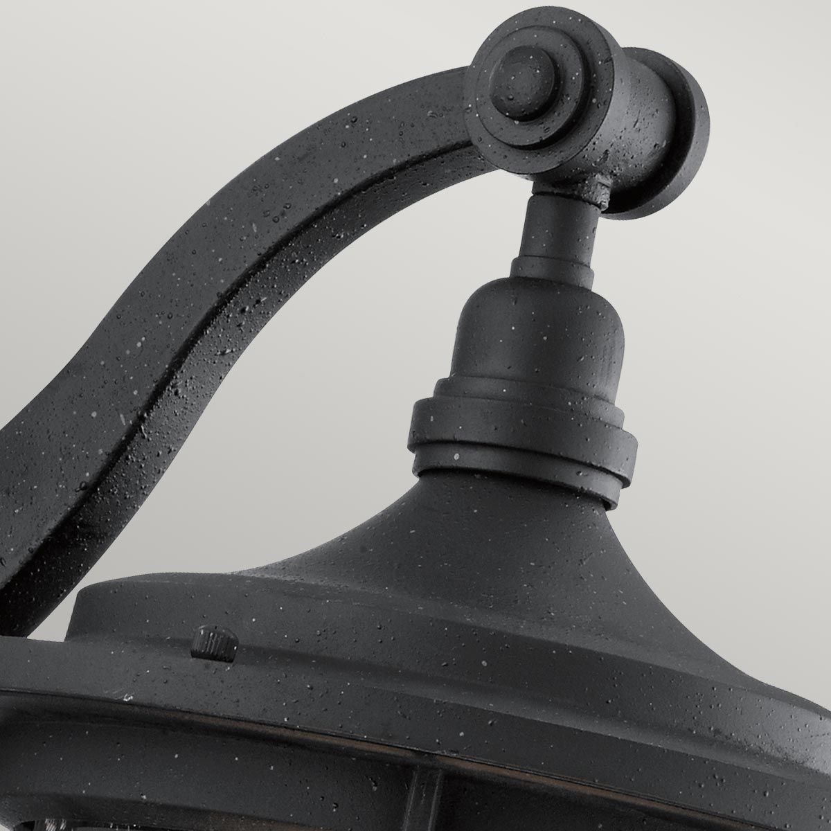 Nautical Elegance Distressed Black Wall Lantern