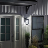 Nautical Elegance Distressed Black Wall Lantern